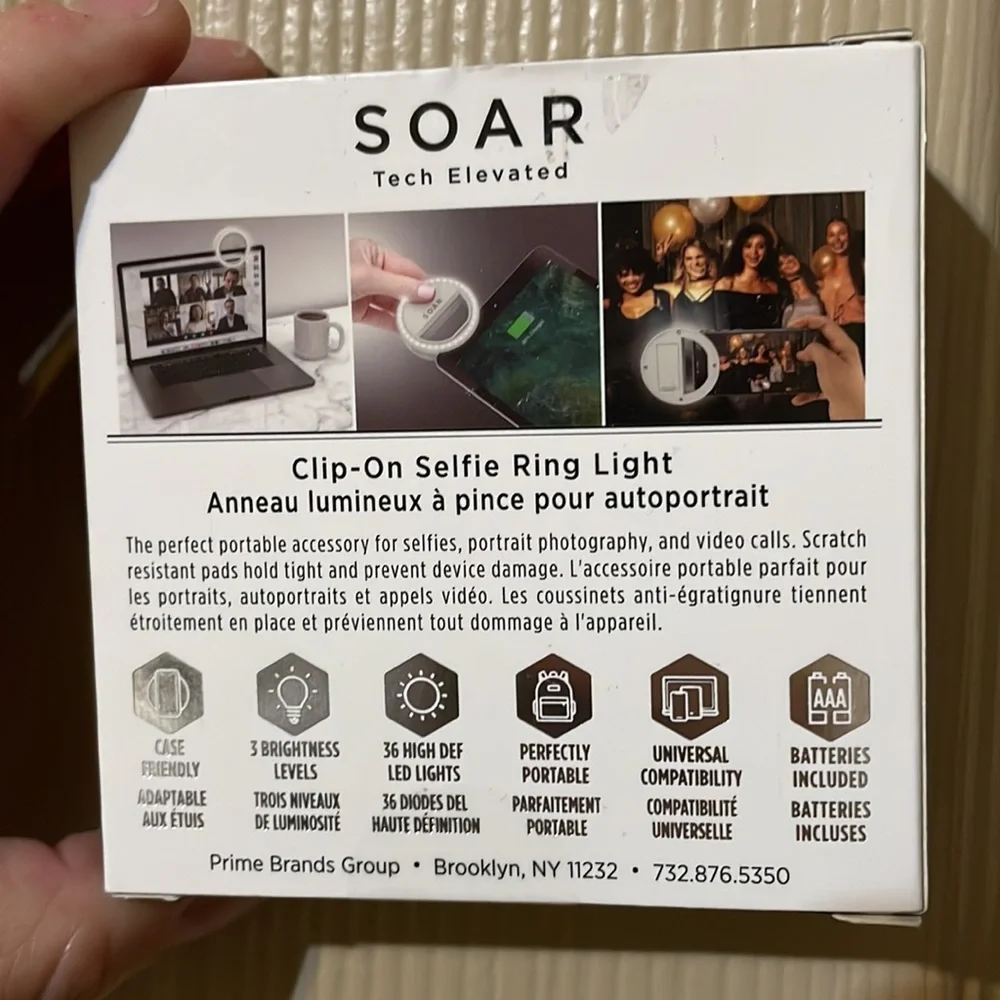 Soar selfie light. Brand new never used
